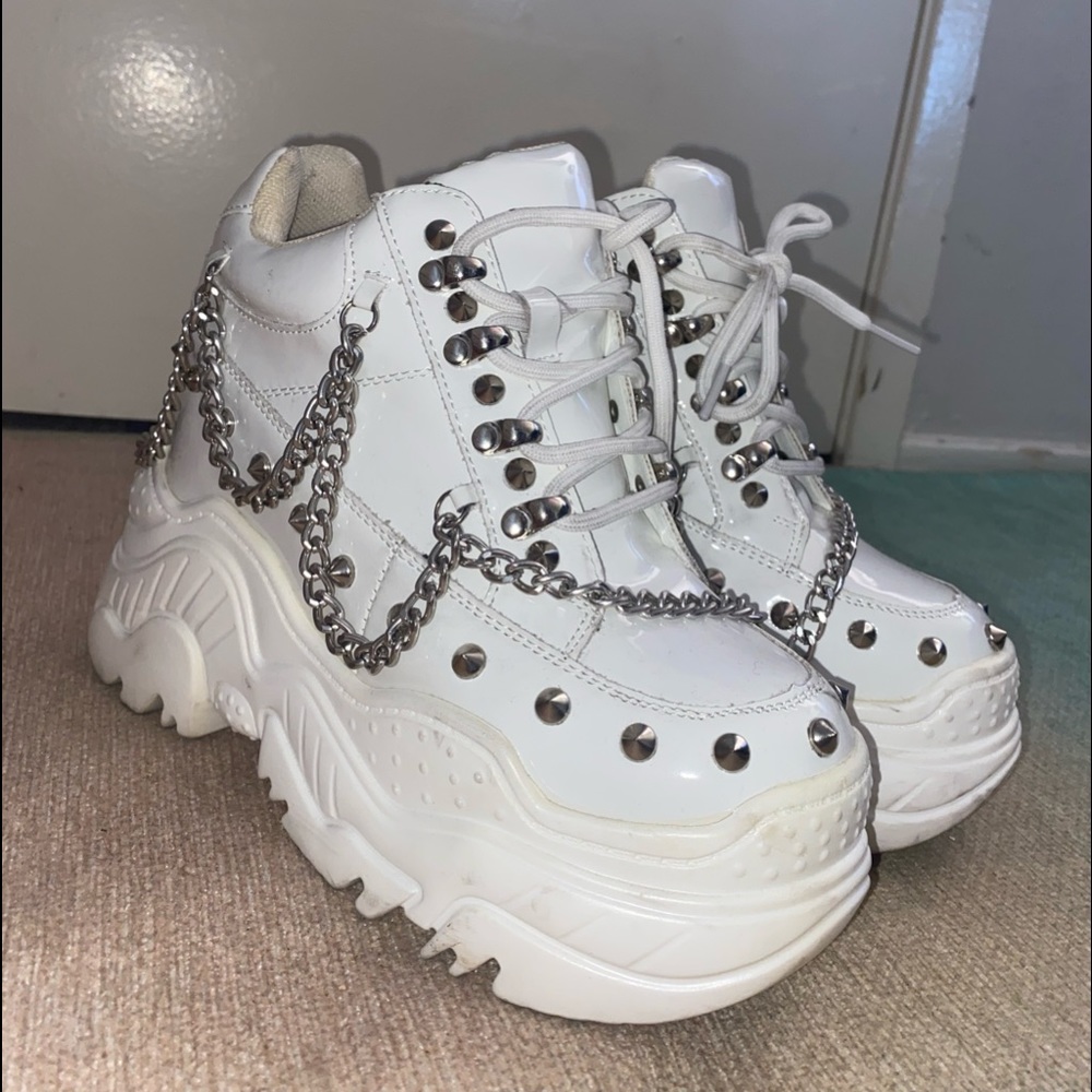 Anothony wang space candy platform sneaker with studs